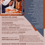 Calendario Natale 2022 Parrocchia San Giovanni Battista Orbassano