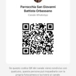 QR code Canale WhatsApp della Parrocchia San Giovanni Battista Orbassano